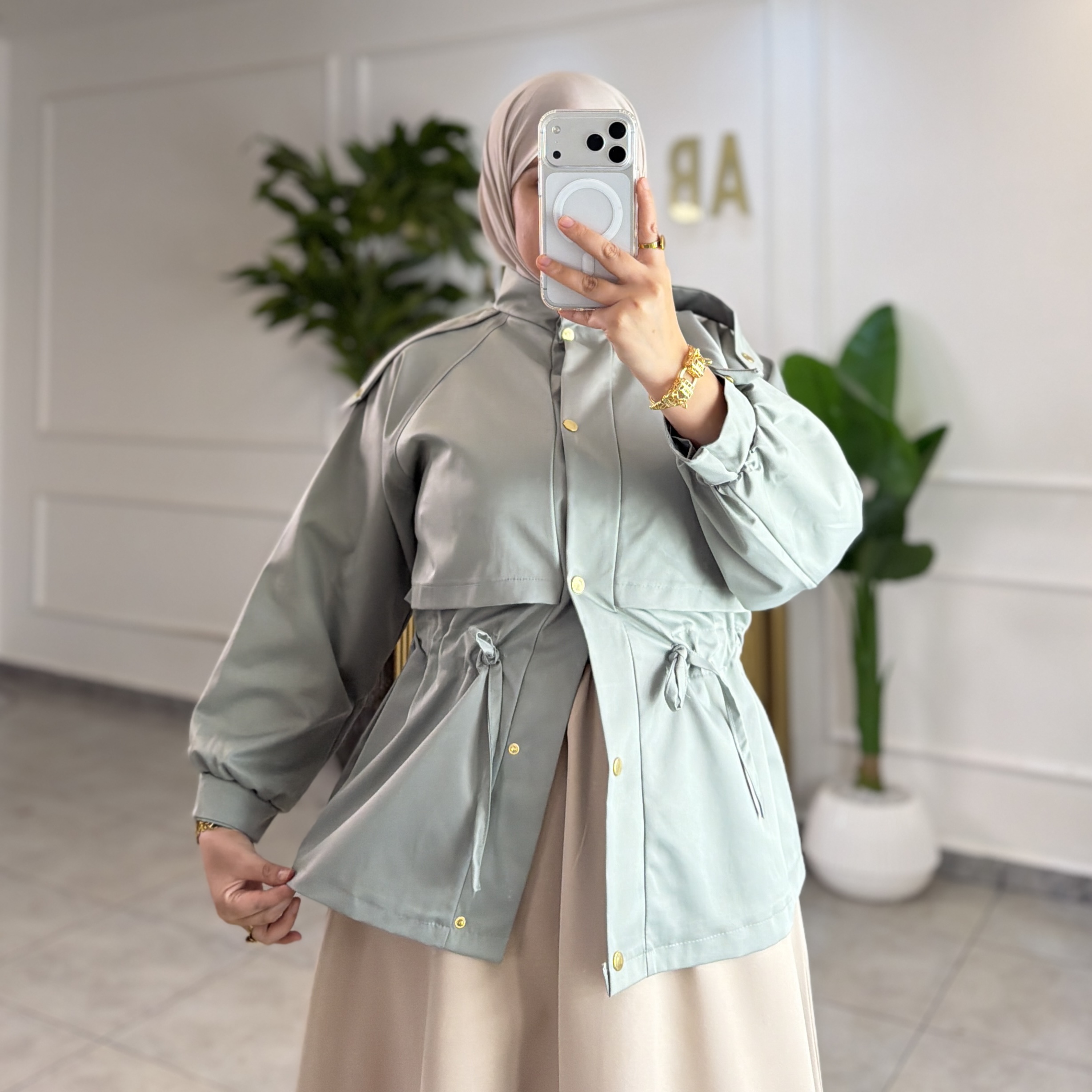 ensemble trench jupe